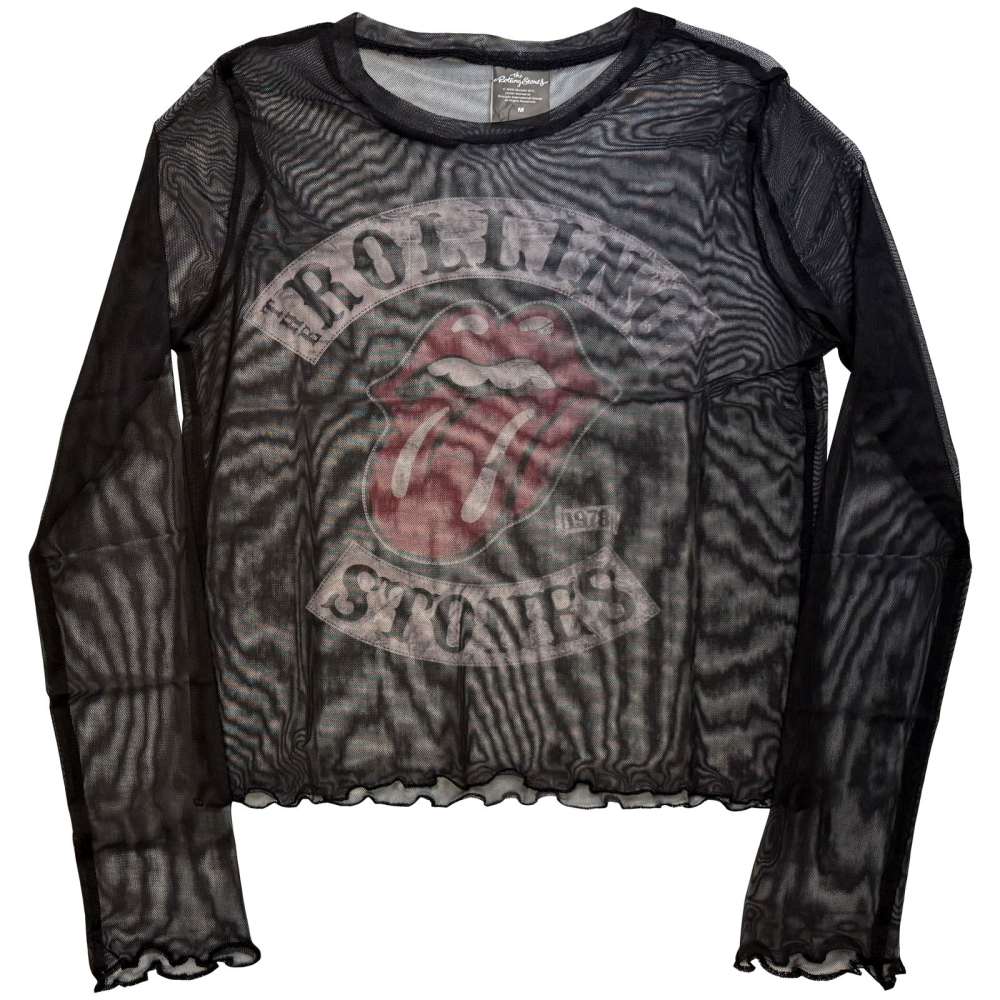 The Rolling Stones - Tour 78 Crop top - Black